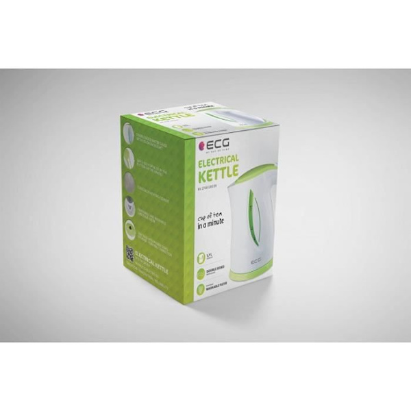 EKG RK 1758 grön vattenkokare - Bisfenolfri - 1,7L - 2000W Grön