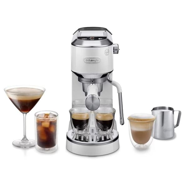 Espressomaskin Delonghi EC890.W DedicaDuo Vit