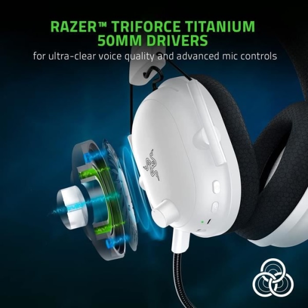 RAZER BLACKSHARK V2 PRO WHITE EDIT Gaming Headset - Trådlöst headset för e-sport