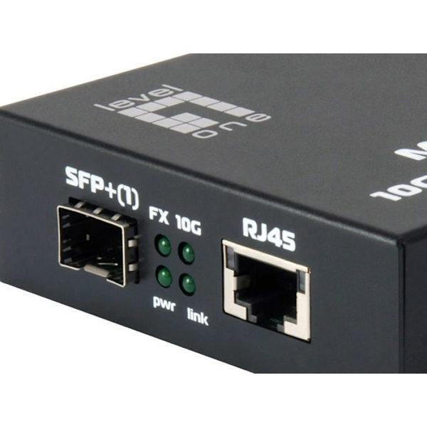 Switch - Ethernet-nav - Nivå ett injektor - GVT-0500 - LevelOne Konverter 10GBit>1000SC/LX SFP+