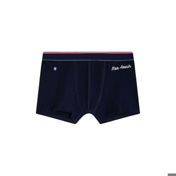 Boxershorts i bomull Le Slip Français Marius Plus blå kärlek S