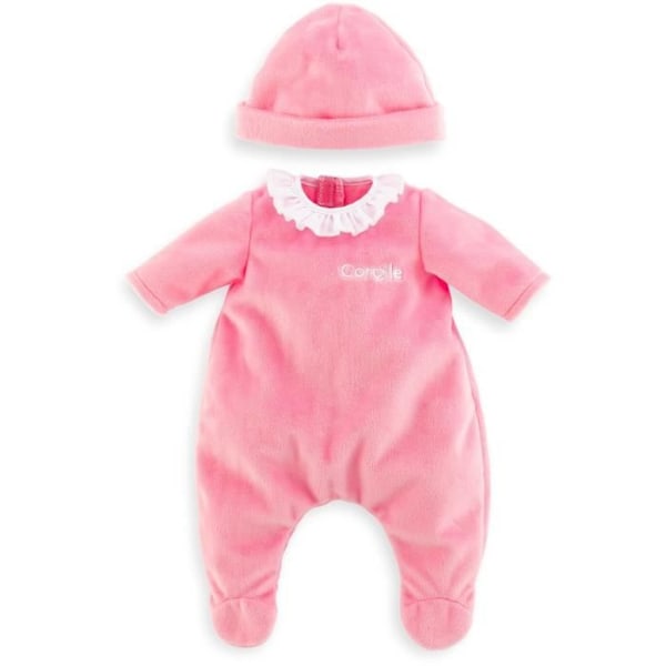 Pyjamas Rosa och Mössa - COROLLE - Kläder - För Docka 30 cm - Från 18 månader Rosa