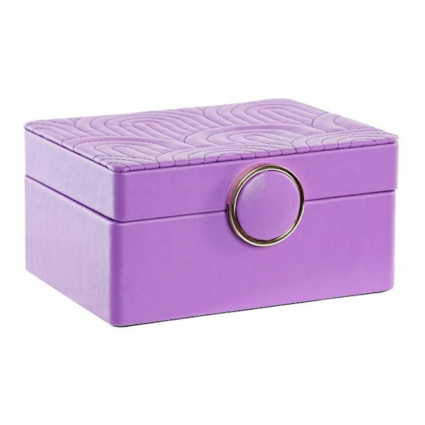 Smyckeskrin - Ej specificerad - Lila - 23 x 17 x 10 cm - Polyuretan - MDF trä lila lila