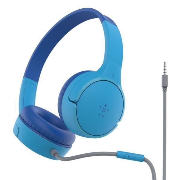 TELEFONI, Headset och hörlurar, Headset för telefoni, Belkin Soundform Mini Wired On-ear Hp Blue