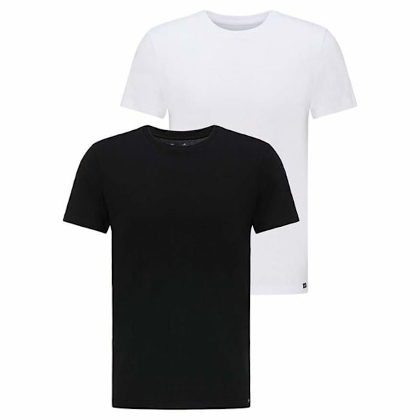 Lee T-shirt - L680CM12 - Twin Pack Crew T-shirt (paket med 2) män Svart vit XL