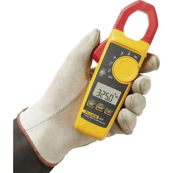Fluke 325 Clamp Meter, Kalibrerad (ISO) Digital Multimeter CAT III 600 V, CAT IV 300 V Display (antal i