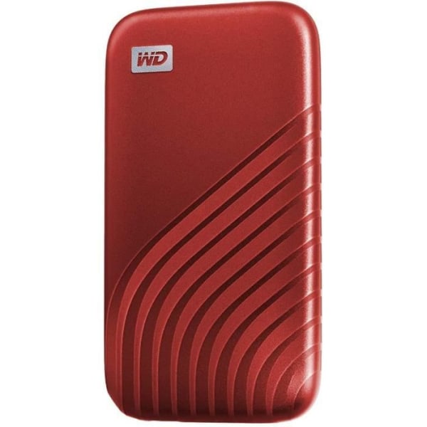 WD - Extern SSD-enhet - My Passport™ - 2TB - USB-C - Röd