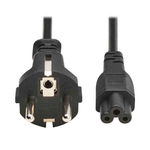 Strömkabel - EATON TRIPPLITE - Schuko till C5 - 2M - 2.5A - H05VV-F av hög kvalitet