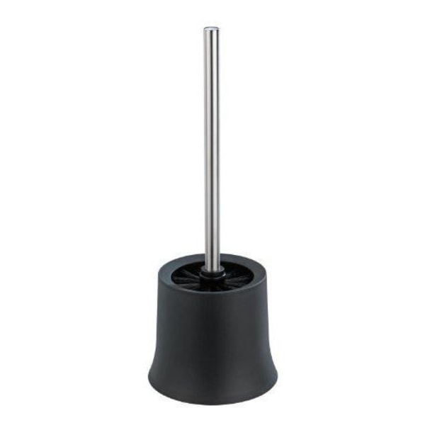 WENKO Toalettborste Basic svart - Toalettborste Svart Excellent Value for Money, Polypropen, 14x38x14 cm, Svart