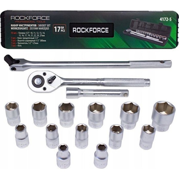 Rockforce - RF-4172-5 - 1/2 TUMMETSATSKITSETT 1 7 delar PREMIUM
