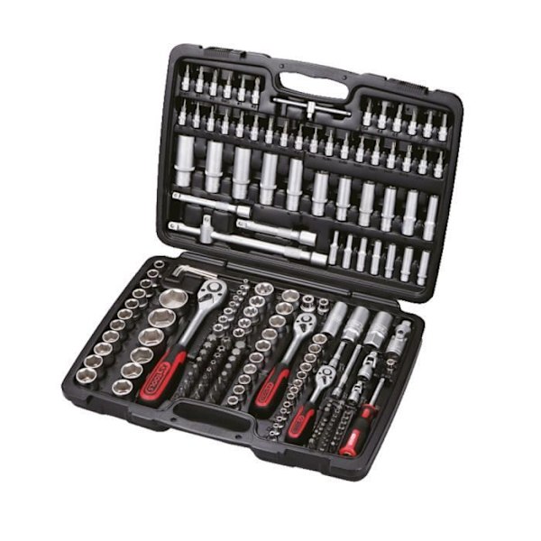 Hylsdosa - KS TOOLS - Matt krom - 179 st - Stål - Grå Grå
