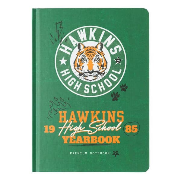 Cahier A5 - ERIK EDITORES - Stranger Things - Hårda pärmar - 96 sidor - Grön