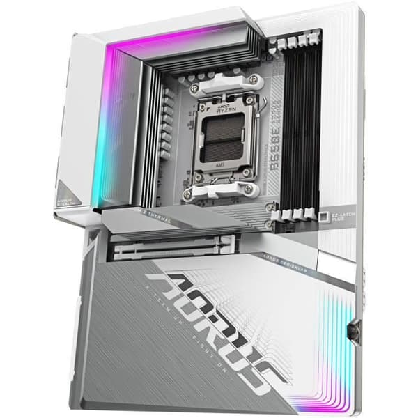 Moderkort - GIGABYTE - B650E AORUS STEALTH ICE - AMD AM5 - DDR5 - Wi-Fi 7