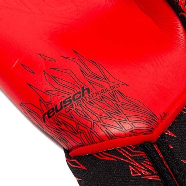 Målvaktshandskar - Reusch - Venomous Gold X - Exceptionellt grepp - Färg svart/röd - Vuxen svart/eldröd 10