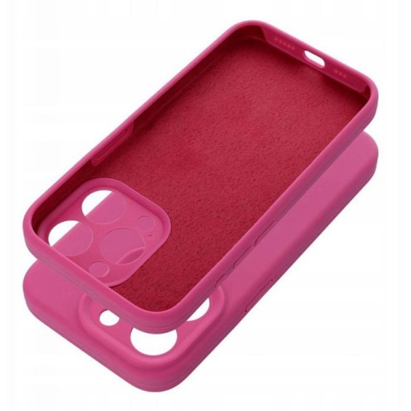 Hörlura för smartklocka - fodral för smartklocka - silikonfodral 2 mm för iPhone 16 Plus rosa