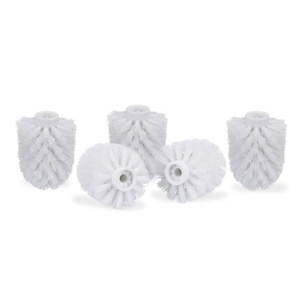 Relaxdays Ersättningshuvud för WC-borste paket med 5 inre diameter 9,5 mm, diameter 8 cm, vit Vit