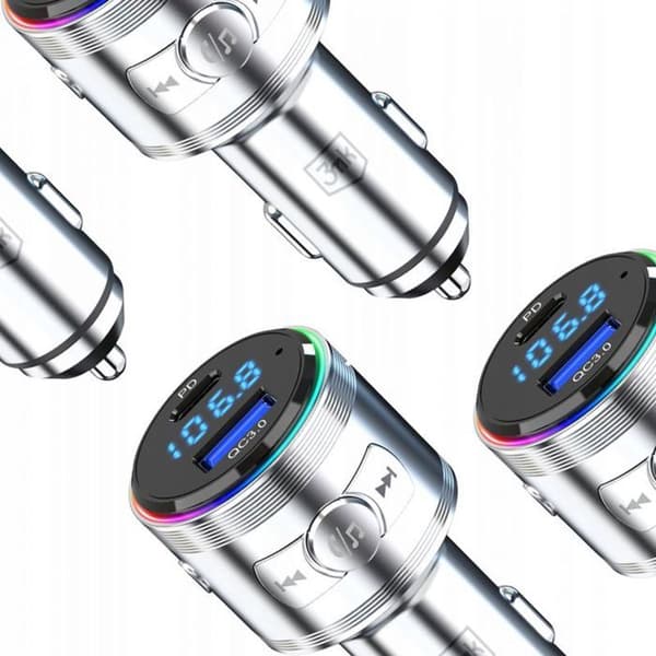 Laddare - 3MK - Hyperbil - 48 W - QC PD PPS - USB 1C1A - Silver Pengar