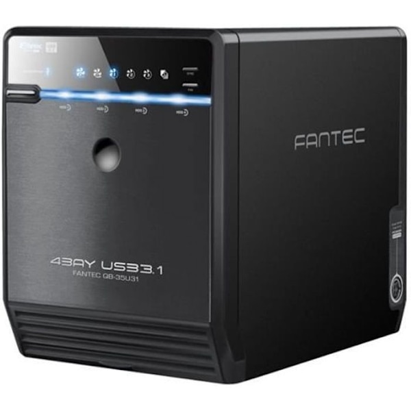FANTEC QB-35U31 diskfack - 4 SATA-600-fack - USB 3.1 Gen 2