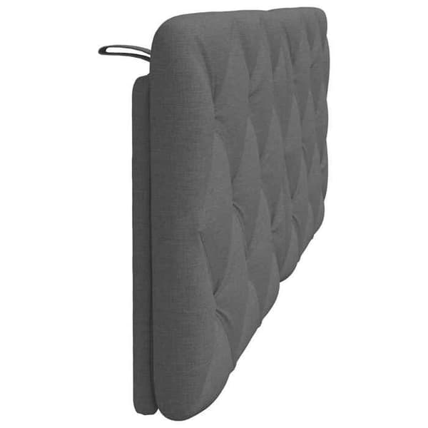 vidaXL Huvudgavelkudde mörkgrå 140 cm tyg 4019220