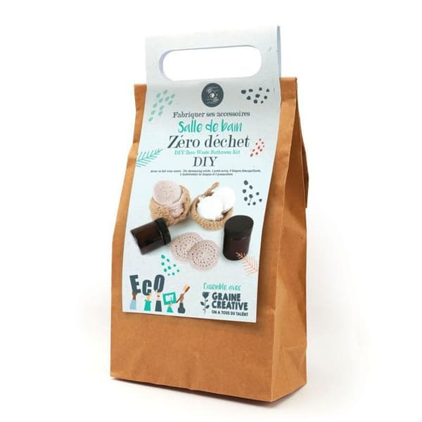 DIY kit för zero waste - badrum brun