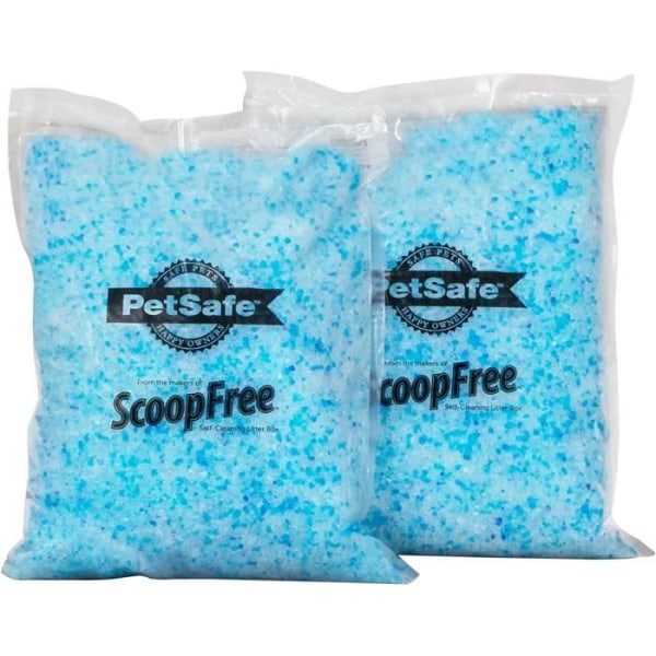PetSafe Scoopfree Blue Premium icke-klumpande kristall kattsand
