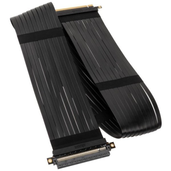 akasa akasa riser black xl, premium pcie 3.0 x 16 riser kabel, 100cm -
