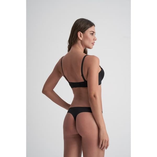 String menstruell låg flöde laminerad kvinna Bye Bra svart XL