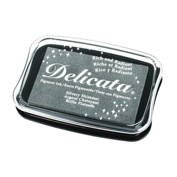 Metallisk stämpeldyna - silver Silver