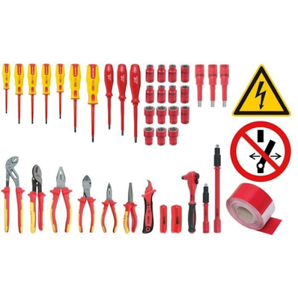 KS TOOLS 117.1890 Isolerad verktygssats för hybrid- och elfordon