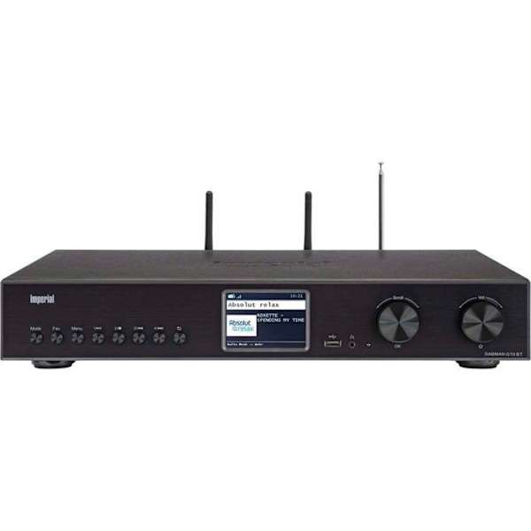 Imperial DABMAN i510 BT Hi-Fi Internet Radio Tuner Svart Bluetooth®, DAB+, USB, WiFi, Internetradio