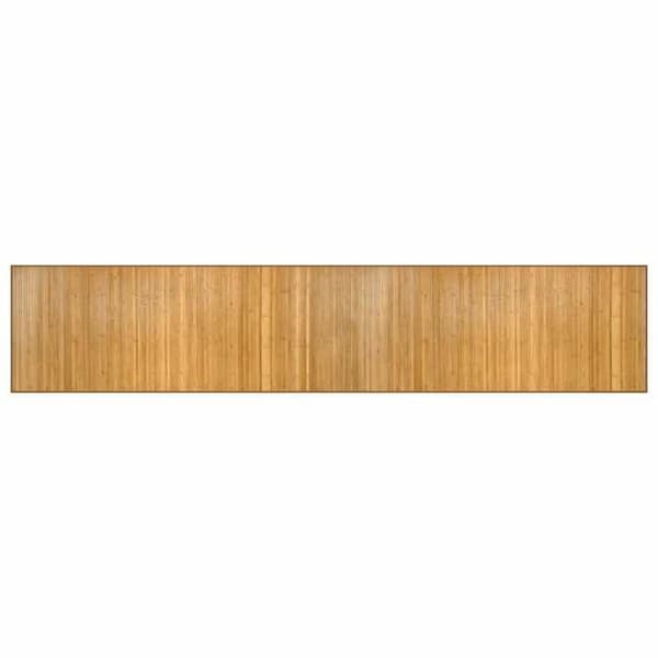 vidaXL Rektangulär matta naturlig 80x400 cm bambu 376919