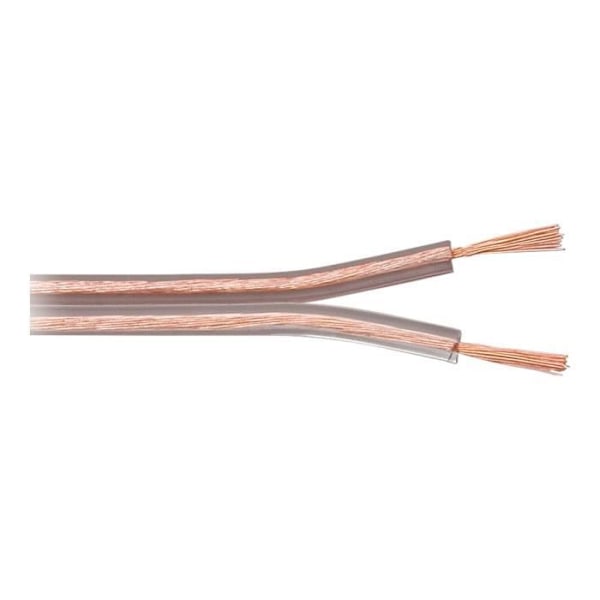 Bulk högtalarkabel - goobay - 2,5 mm² - 25 m - transparent