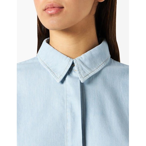 Blus - blus - likett 7 för hela mänskligheten - JSWHB760SL - Damblus Mellanblå M