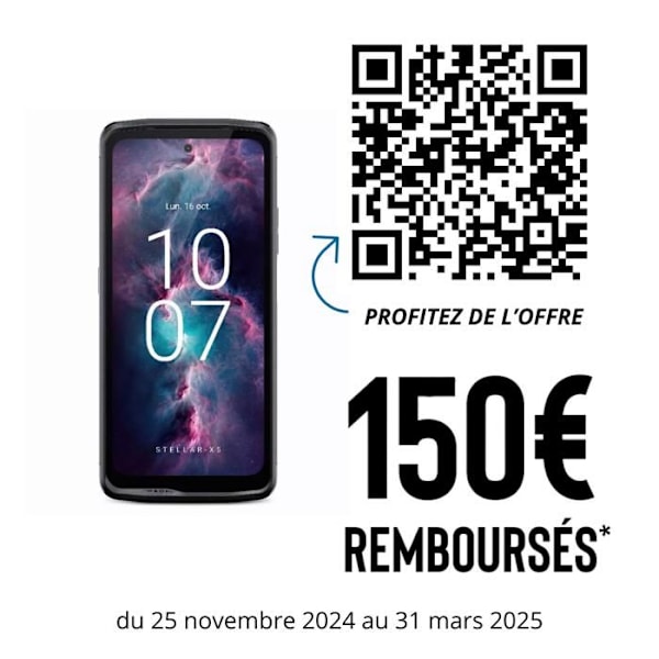 Smartphone CROSSCALL Stellar-X5 - 128 Go - Svart - 1001050701311 Svart