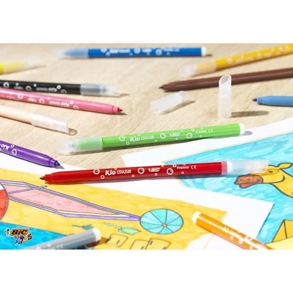 BIC Kids Målarbok - 60 Färgpennor/60 Målfärger Blandad