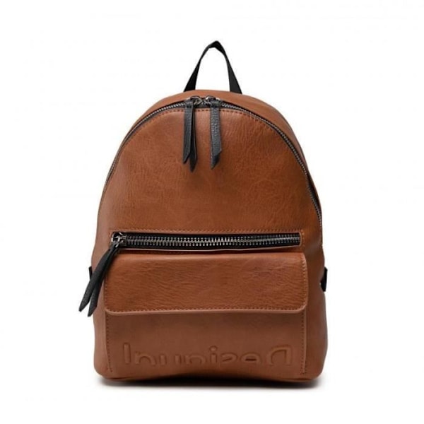 Ryggsäck - DESIGUAL - 21WAKP16 - Styv konstläder - Mörk beige - Elegant Mörk beige