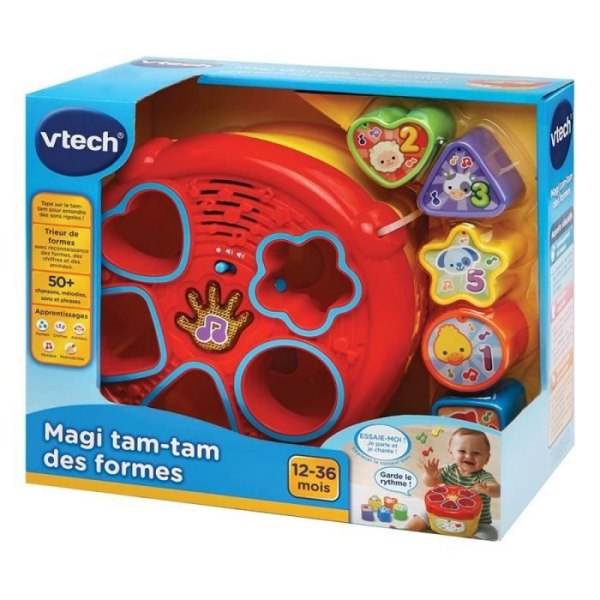 Formlåda - VTECH BABY - Magi Tam-Tam Des Formes - Musikalisk och pedagogisk - För bebisar från 12 månader