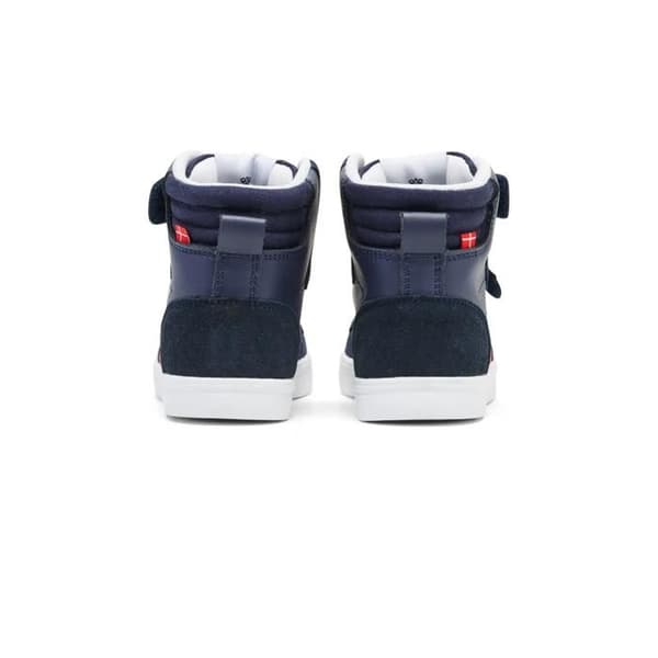 Barnskor i läder Hummel Slimmer Stadil High - blå blå 35