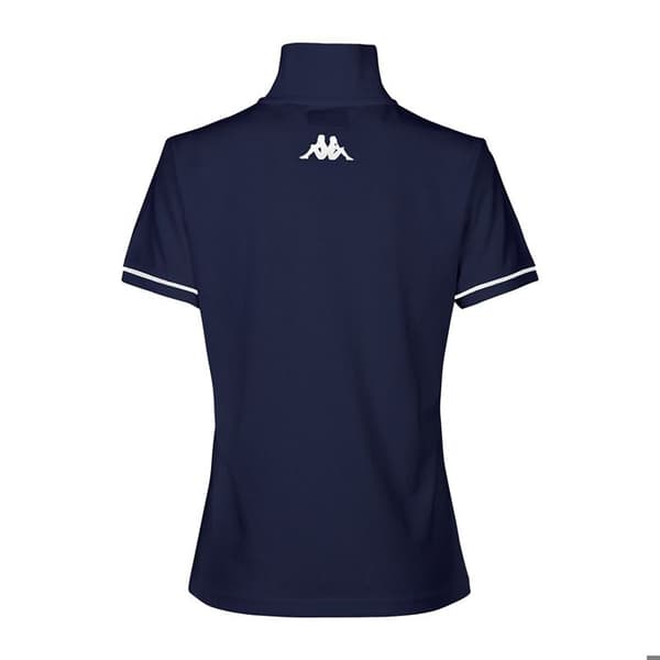 Polo - KAPPA - Barla - Blå - 100% bomull - Rak passform blå marin/vit S