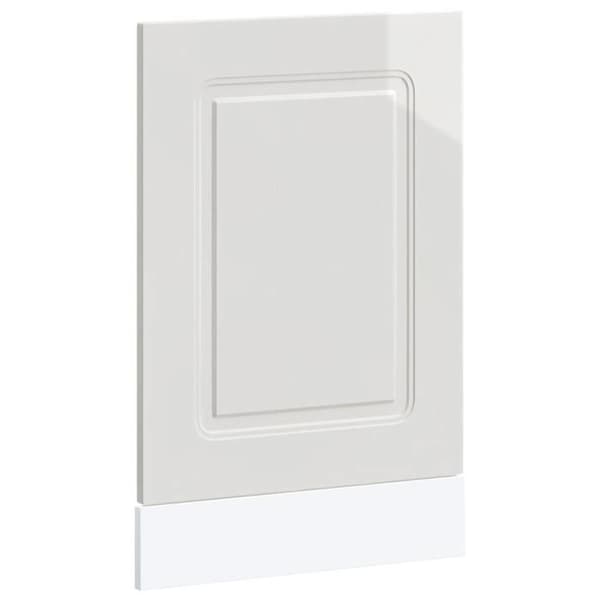 vidaXL Diskbords-panel Kalmar vit glans 45x1,5x57 cm 853649