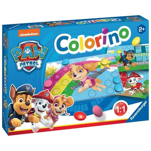 Colorino Paw Patrol, pedagogiska spel, Från 2 år, Ravensburger, Paw Patrol Flerfärgad