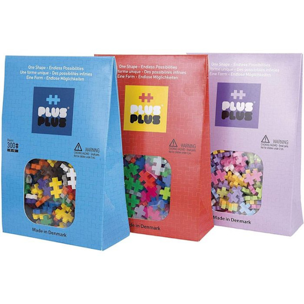 Pedagogiskt spel - Construction Plus Plus - Mini Basic Pack 300 stycken - Blandat - Från 6 år Flerfärgad