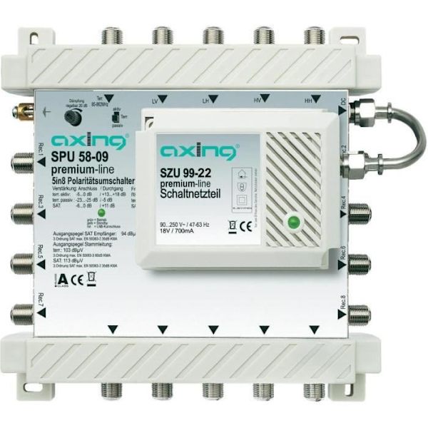 Multiswitch 5 ingångar / 8 utgångar AXIN...