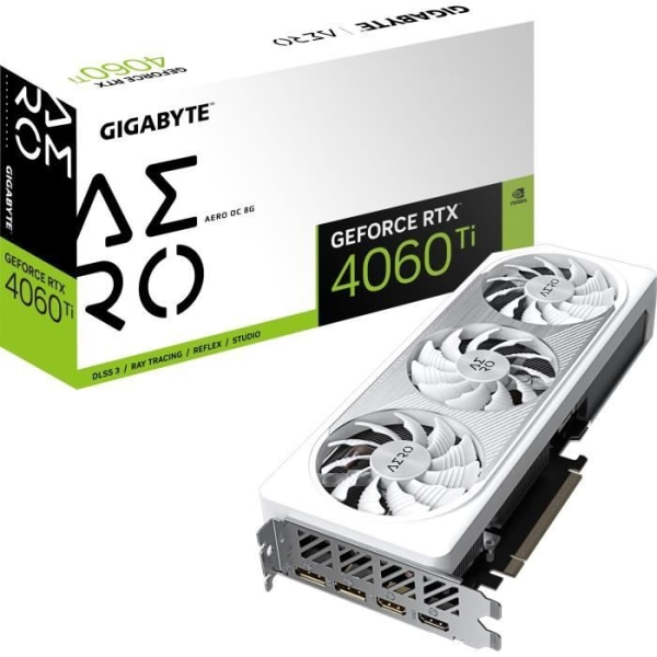GIGABYTE - Grafikkort - GeForce - RTX 4060 Ti AERO OC 8G