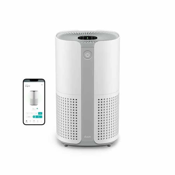 Luftrenare - Duux - Bright 2 - 210 CADR - 42m² - Joniserare - Luftkvalitetsindikator - Vit Vit