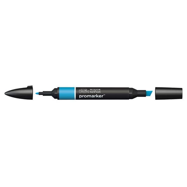 Permanent marker - PROMARKER - Promarker - Aegeanblå - Dubbelspets - Avancerad användning Egeiska blå (agean)