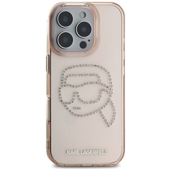 Coque Karl Lagerfeld IML Strass Karl Head för iPhone 16 Pro Max (rosa) rosa
