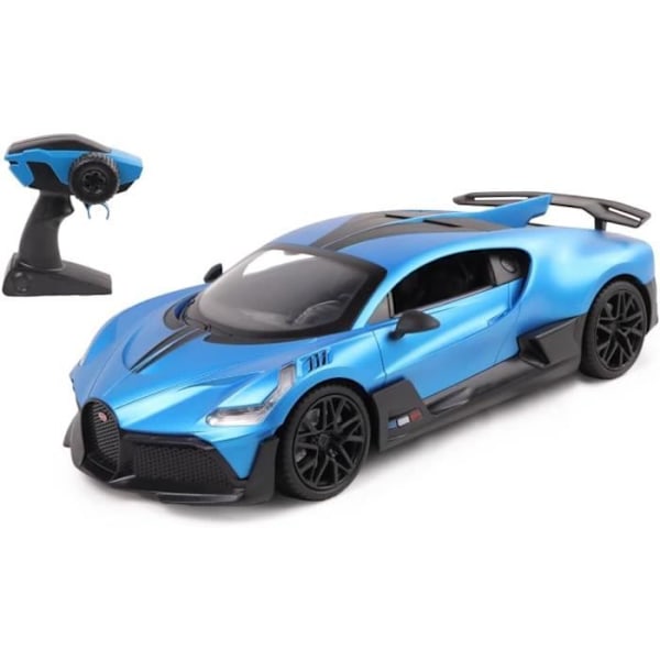 Fjärrstyrd bil - TURBO CHALLENGE - Bugatti Divo - Skala 1/16 - Blå - 5 AA-batterier Blå