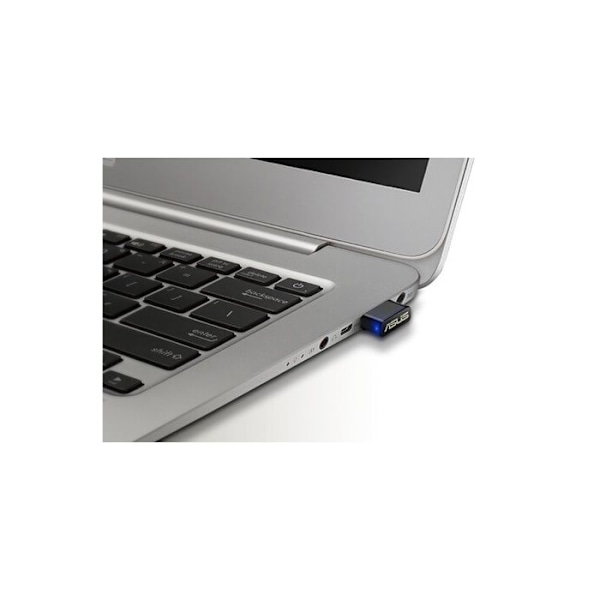 AC1200 Dual-Band USB 2.0 Wi-Fi-adapter/dongel - ASUS - USB-AC53nano - MU-MIMO-teknik - Svart