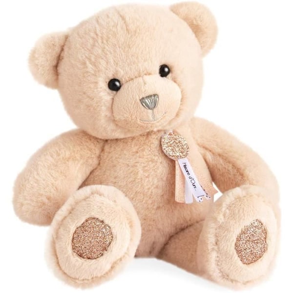 Charms Petite plyschleksak - BEAR STORY - Mycket rund, mycket mjuk och mycket smidig - Beige - Från 24 månader